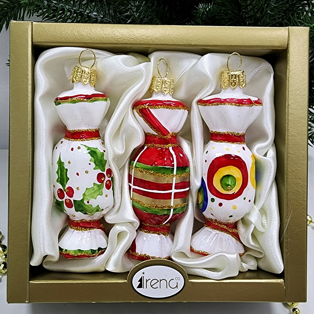 фото Набор ёлочных игрушек Три конфеты-1