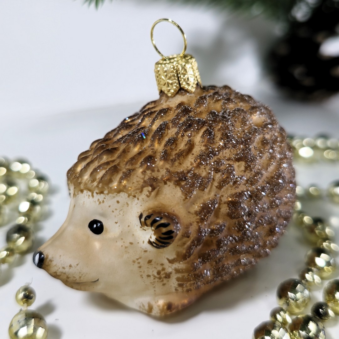 фото Irena-Co Ёлочная игрушка Ёжик винтаж