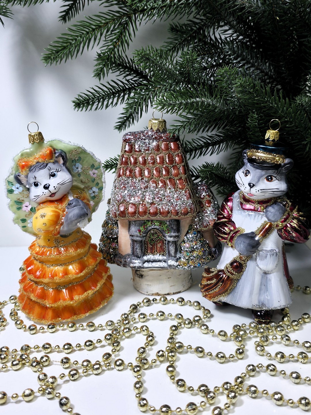 фото Набор ёлочных игрушек Кошкин дом