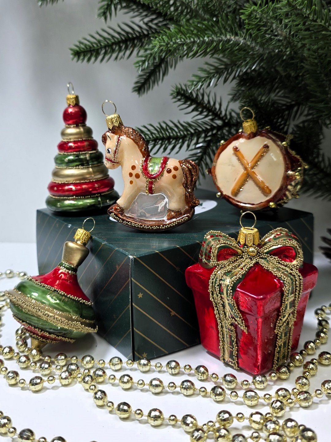 фото Набор елочных игрушек Детский с лошадкой