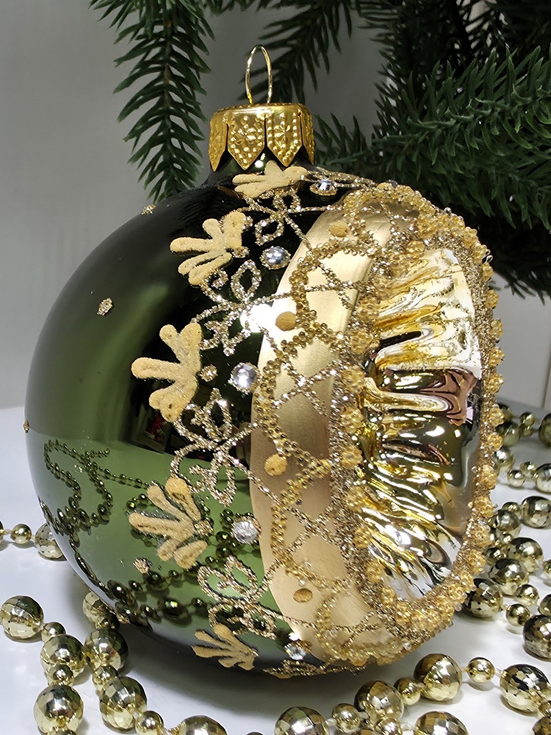 фото Стеклянный шар 80 мм №6