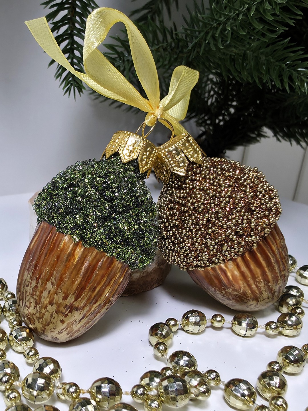 фото Набор ёлочных игрушек Два желудя