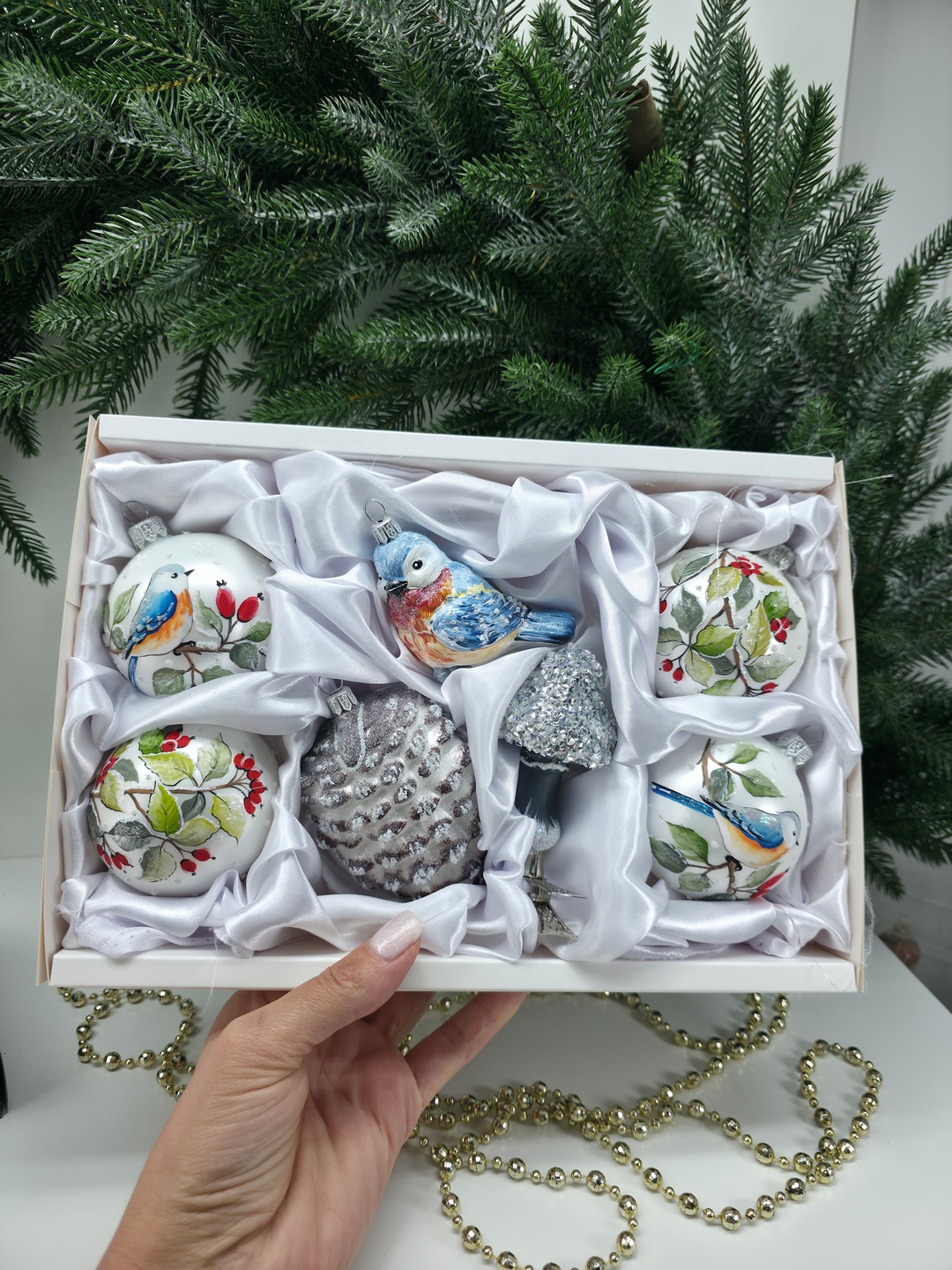 фото Набор ёлочных игрушек Шиповник