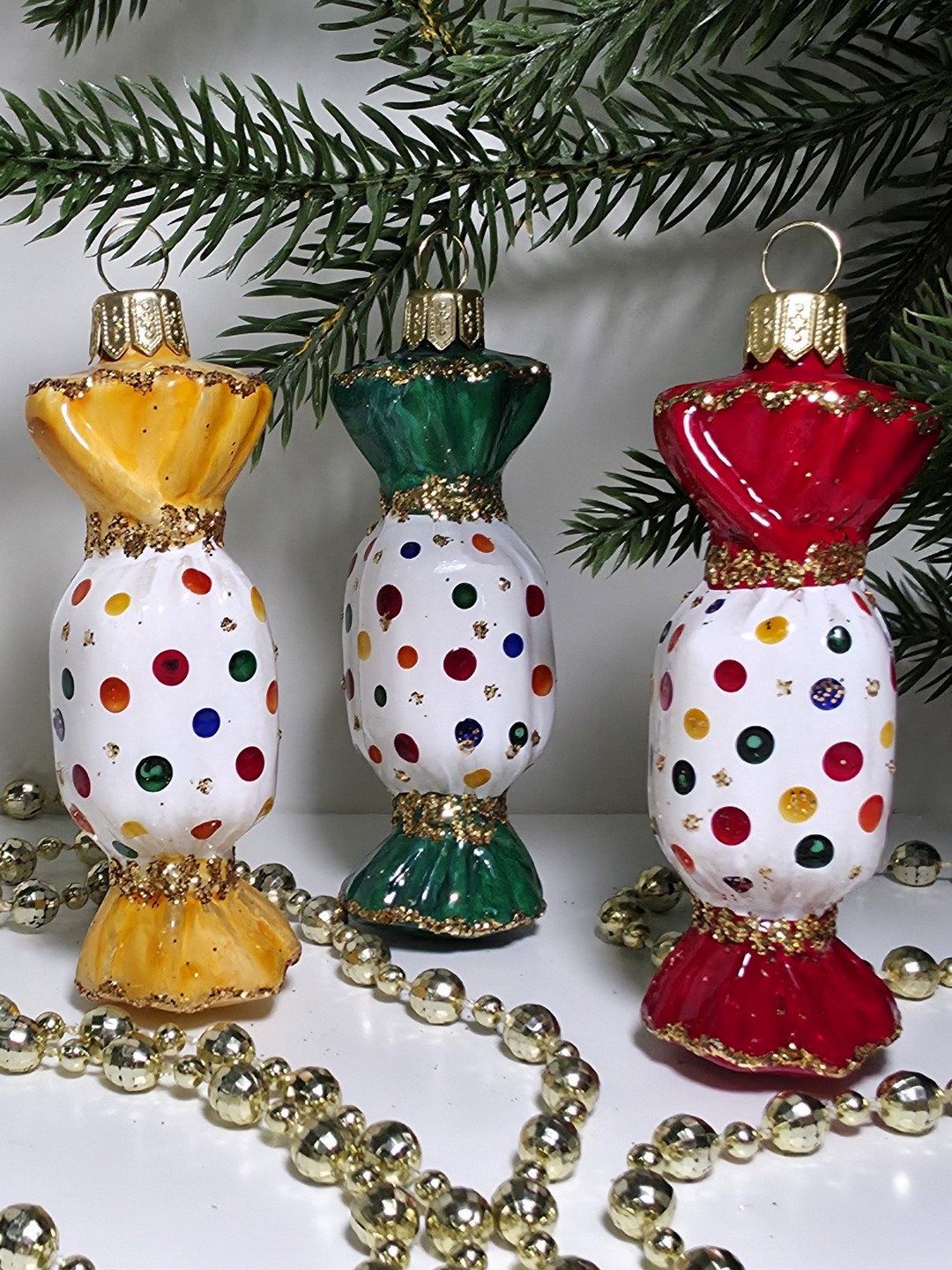 фото Набор ёлочных игрушек Три конфеты