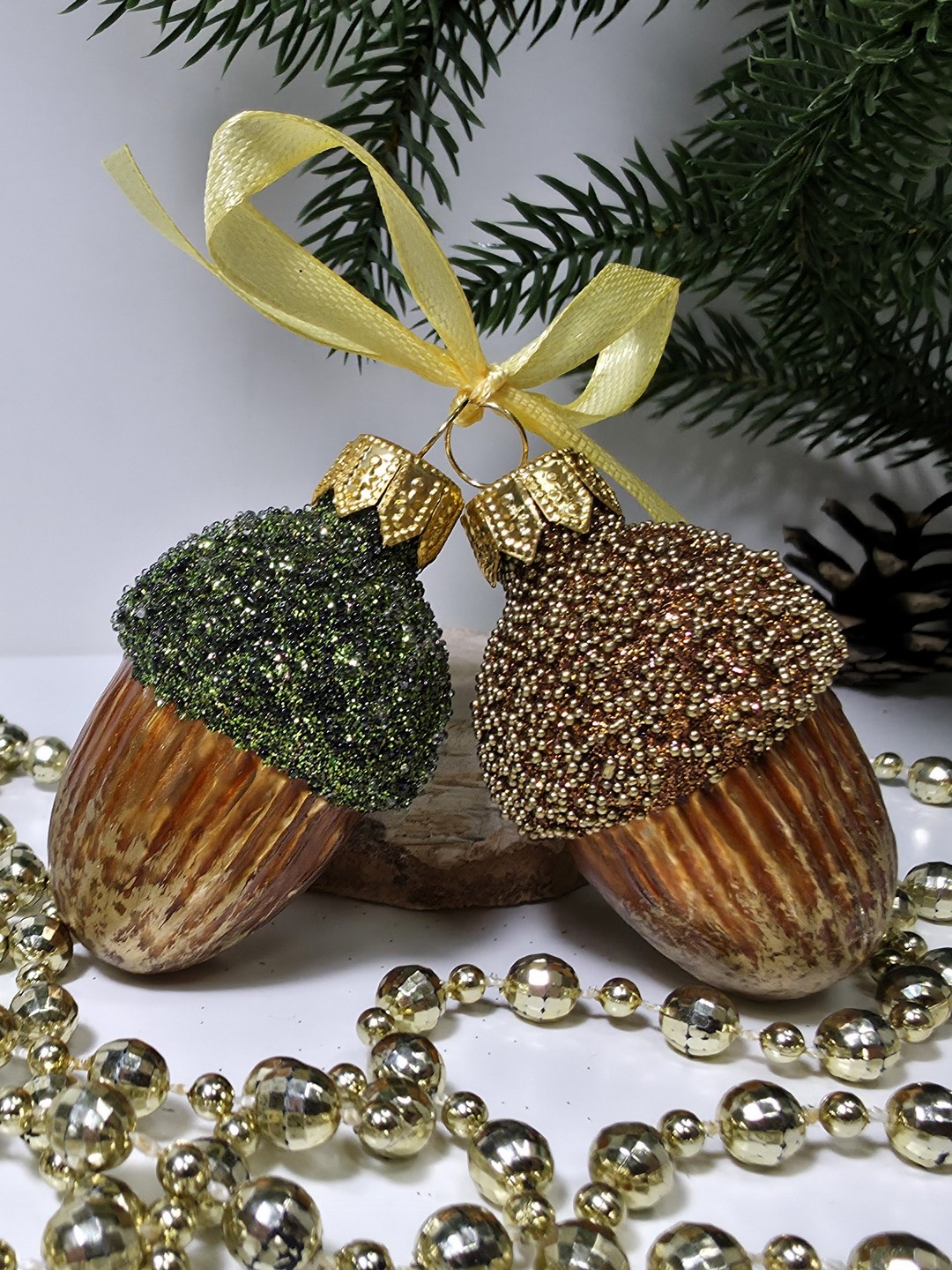 фото Набор ёлочных игрушек Два желудя