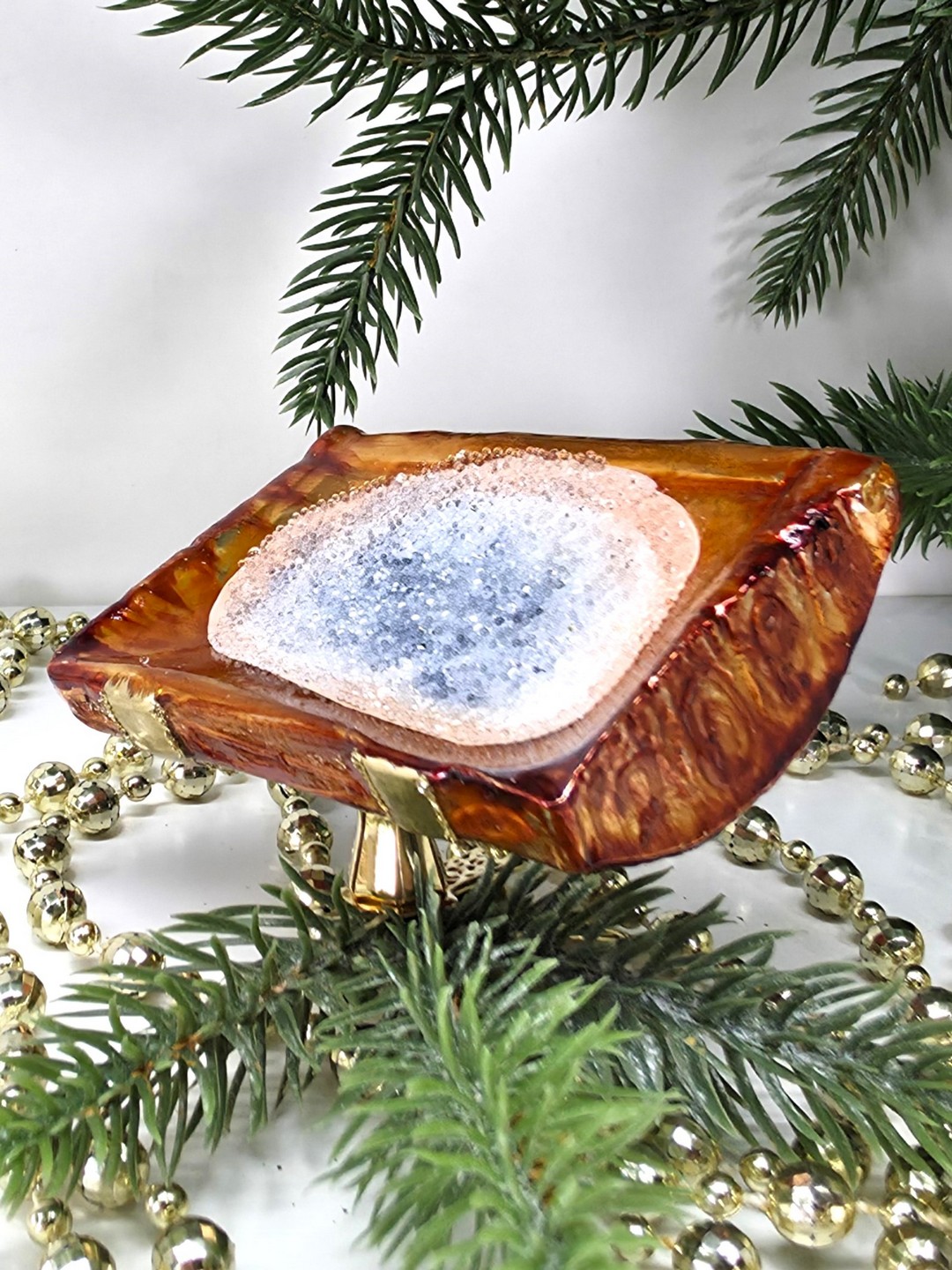 фото Стеклянная елочная игрушка Корыто