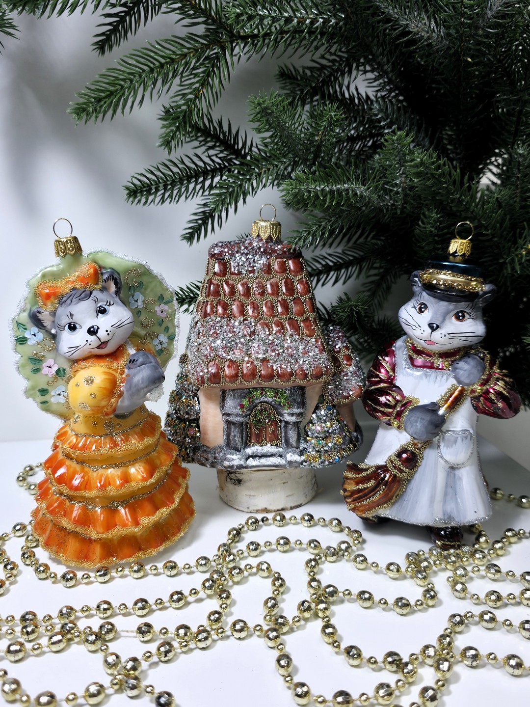 фото Набор ёлочных игрушек Кошкин дом