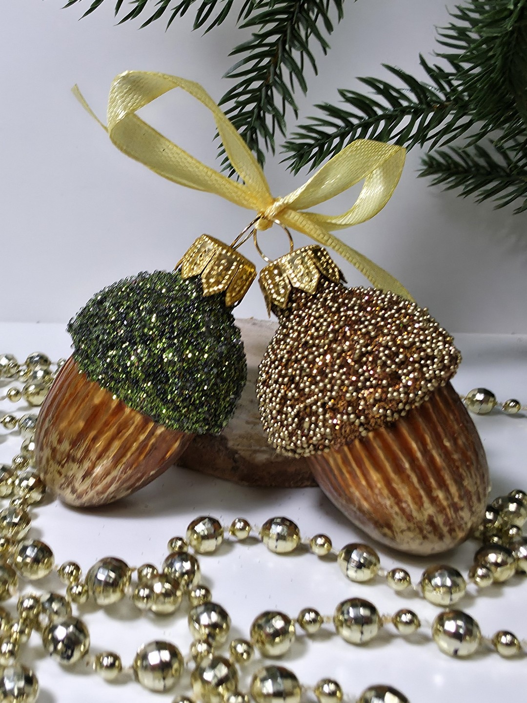 фото Набор ёлочных игрушек Два желудя