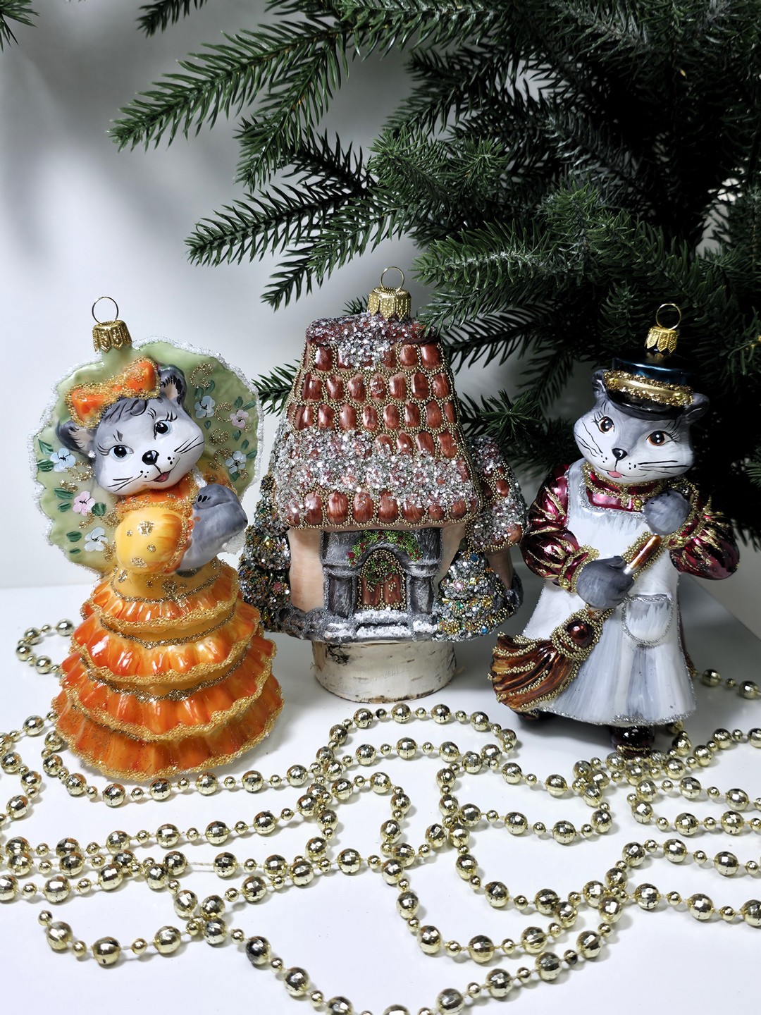 фото Набор ёлочных игрушек Кошкин дом