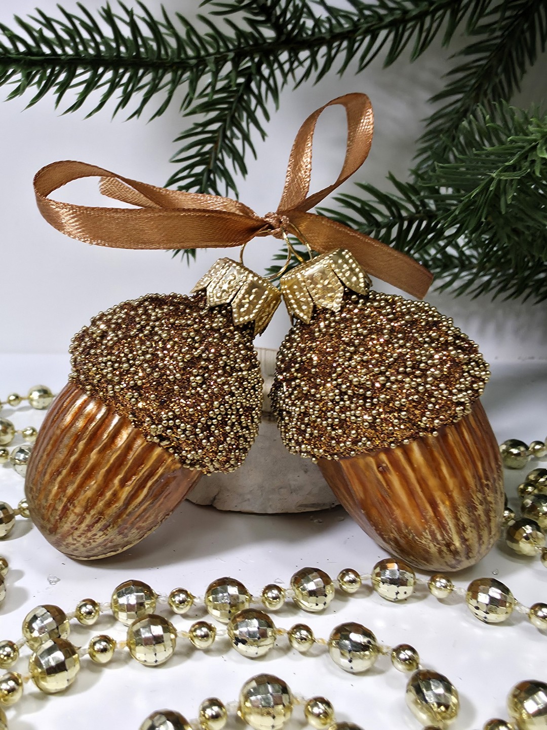 фото Набор ёлочных игрушек Два желудя