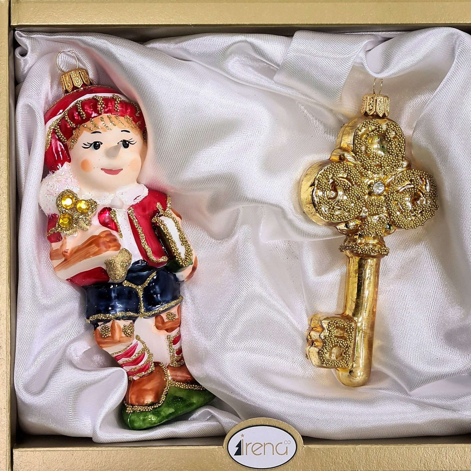 фото Набор ёлочных игрушек Буратино и золотой ключик