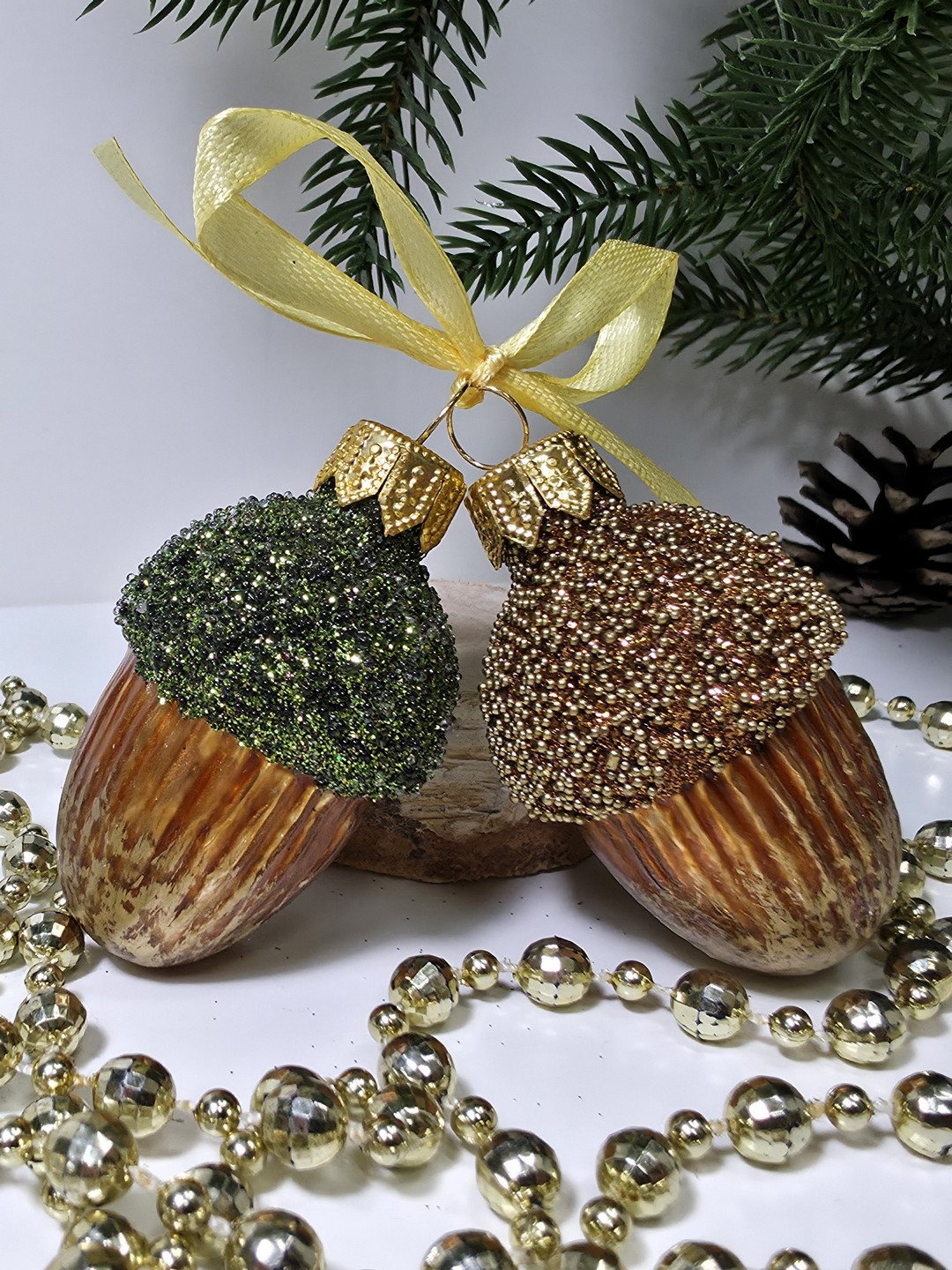 фото Набор ёлочных игрушек Два желудя