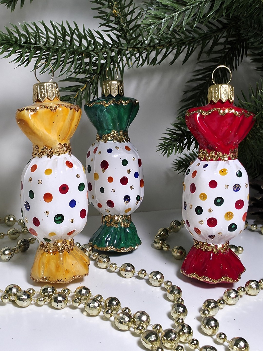 фото Набор ёлочных игрушек Три конфеты