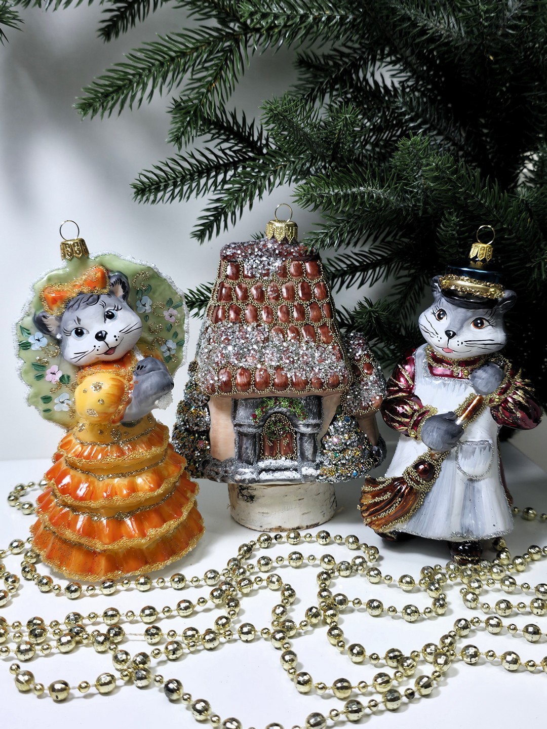 фото Набор ёлочных игрушек Кошкин дом