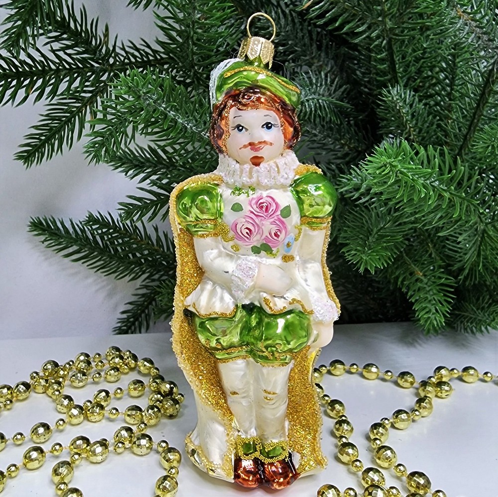 фото Стеклянная елочная игрушка Принц Версаль