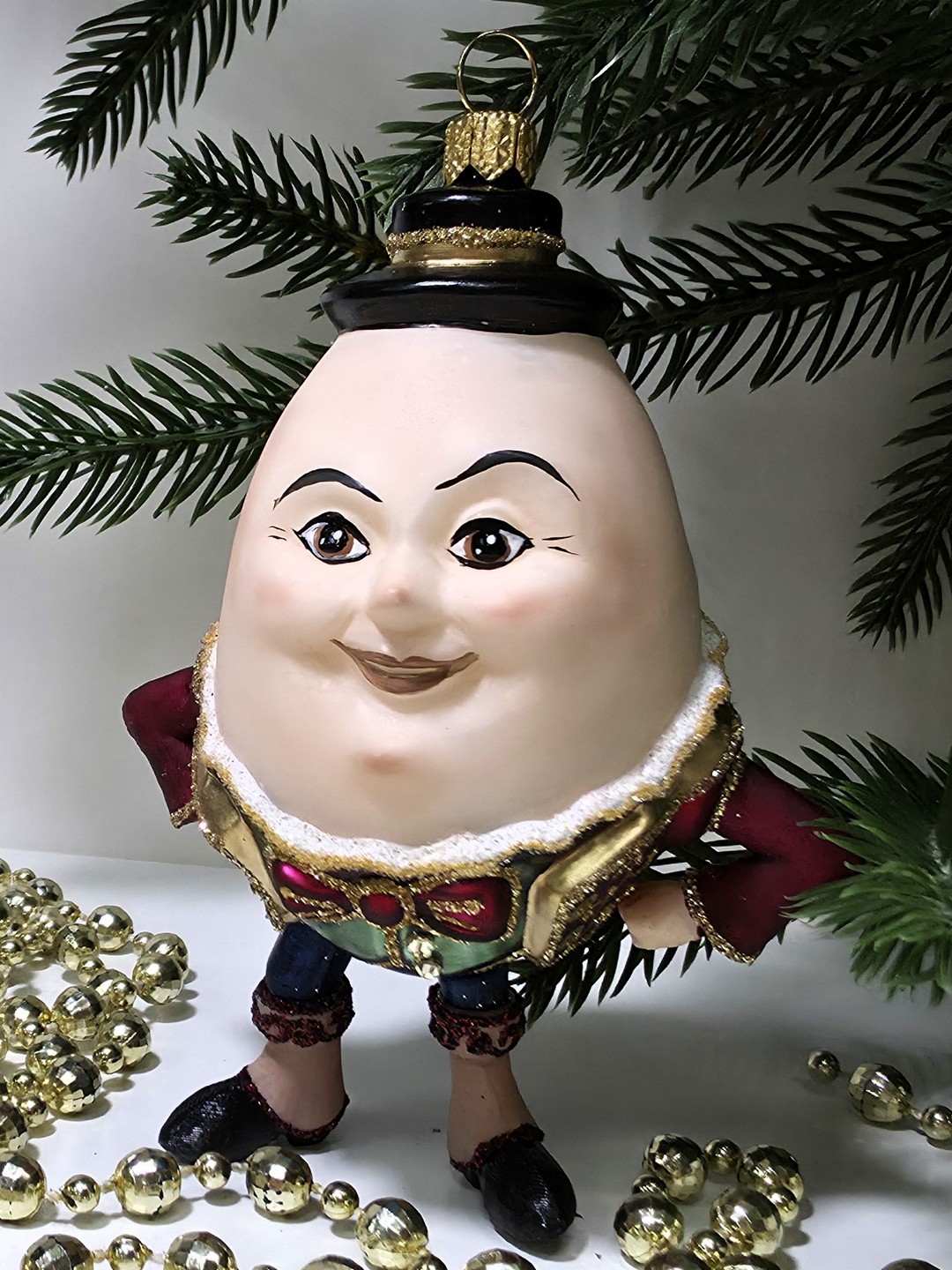 фото Стеклянная елочная игрушка Шалтай Болтай