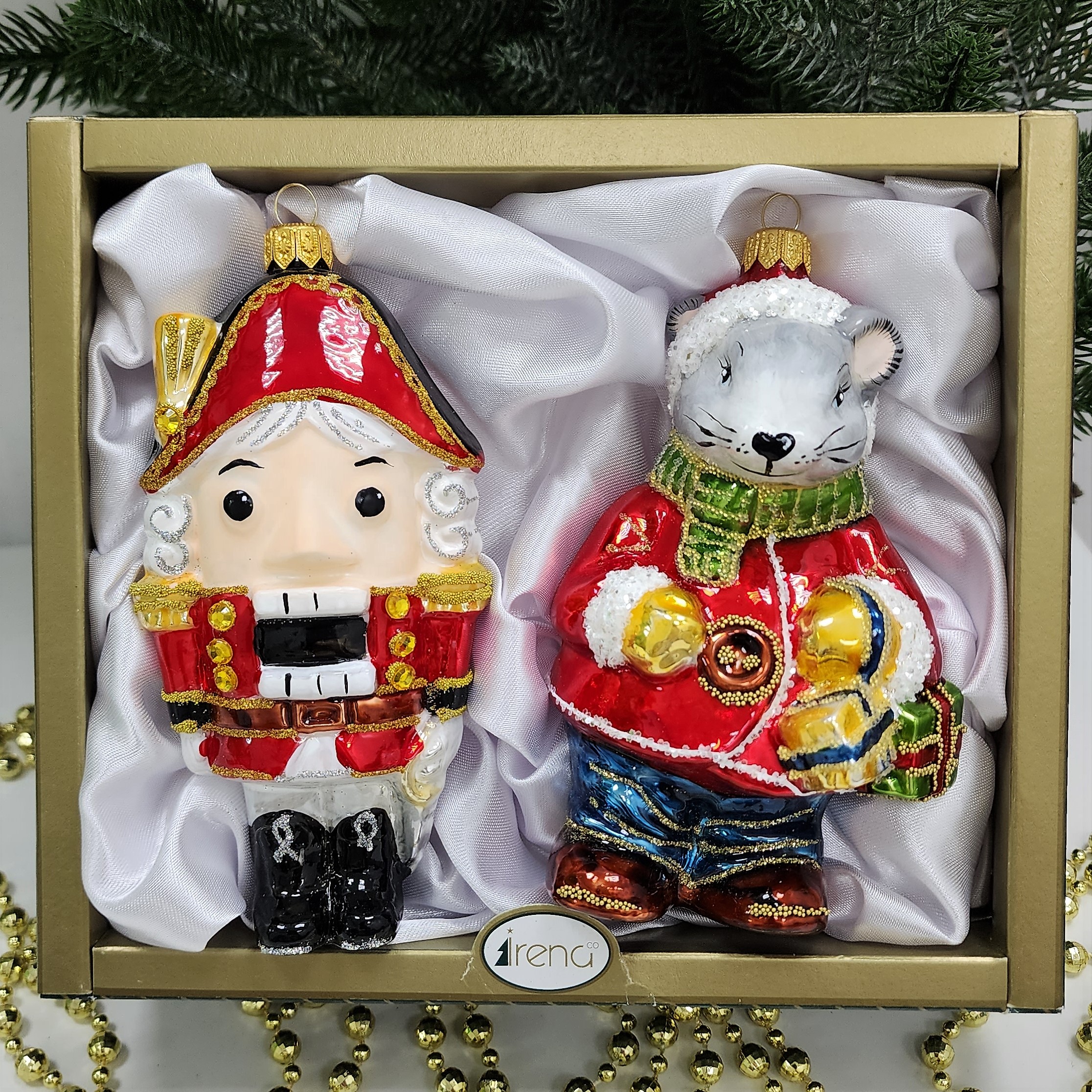 фото Набор ёлочных игрушек Щелкунчик и король Мышь
