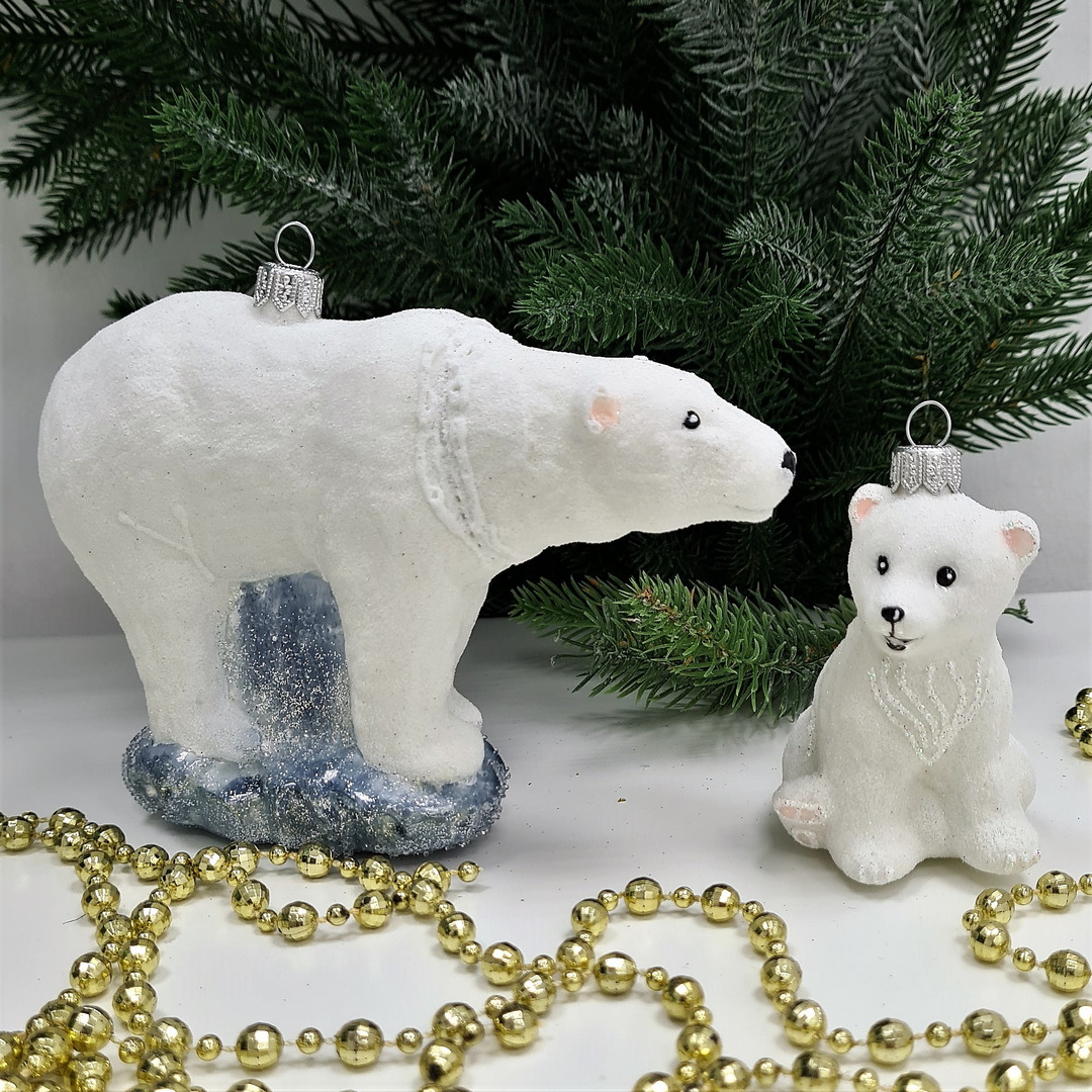 фото Набор ёлочных игрушек Белая медведица и умка