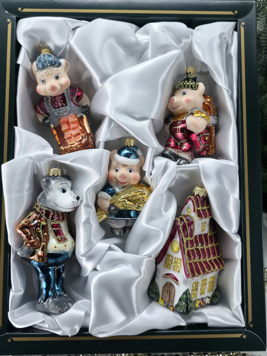 фото Набор ёлочных игрушек Три поросёнка