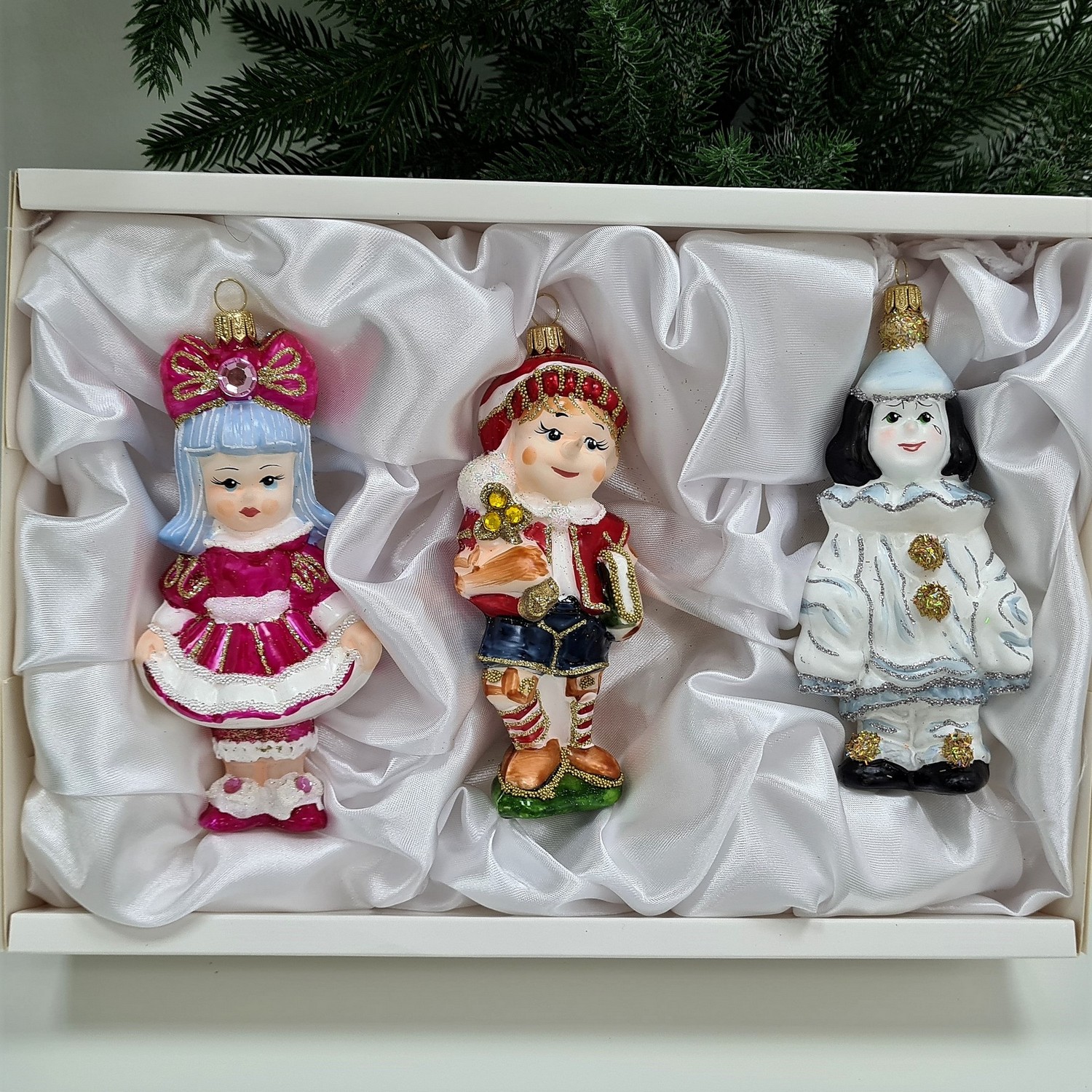 фото Набор ёлочных игрушек Буратино, Мальвина и Пьеро