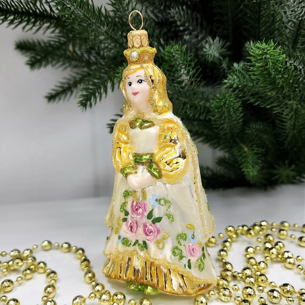 фото Стеклянная елочная игрушка Принцесса Версаль