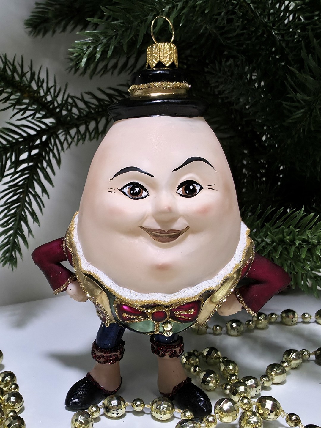 фото Стеклянная елочная игрушка Шалтай Болтай