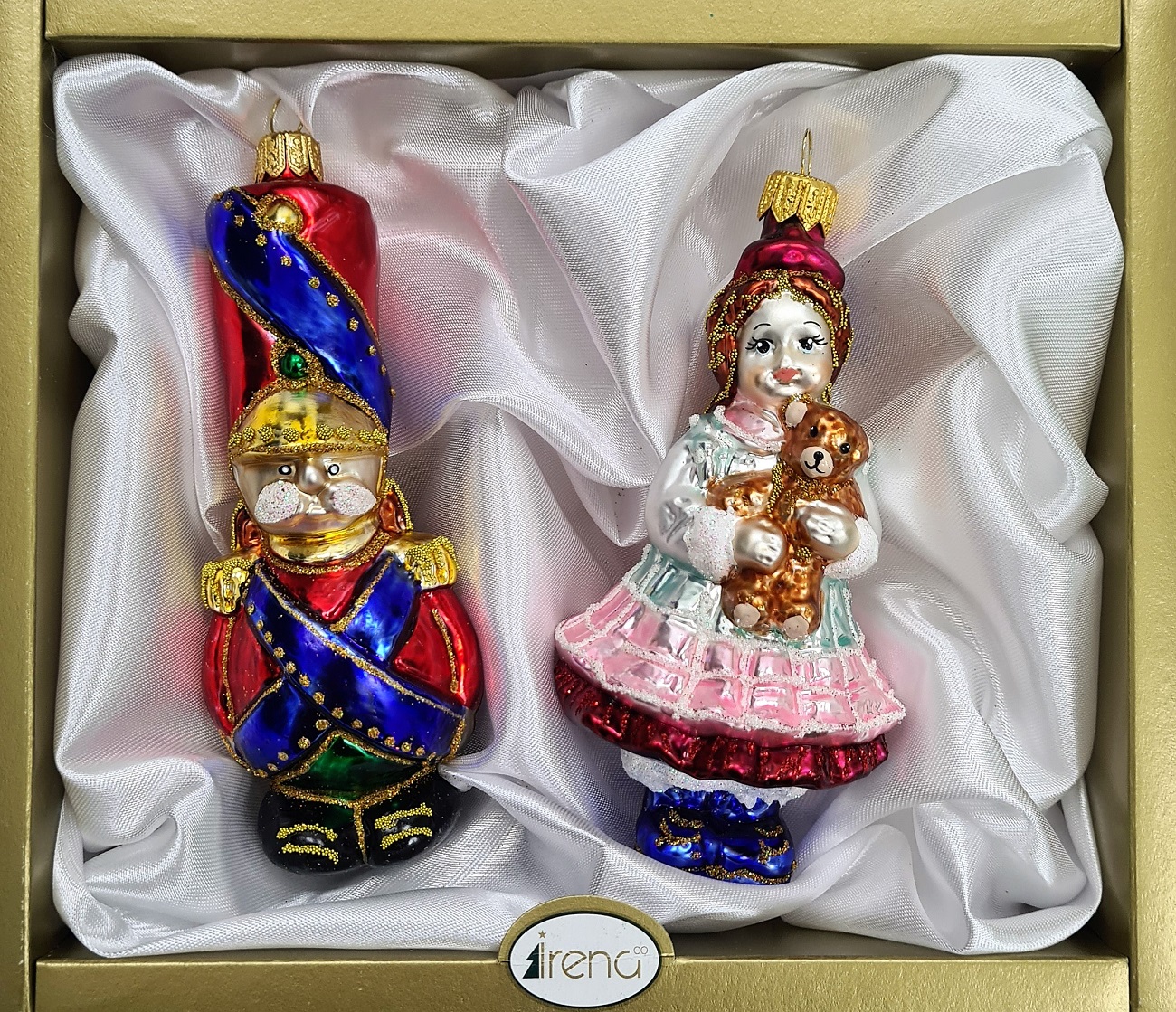 фото Набор ёлочных игрушек Сани с подарками и Снегурочка детские