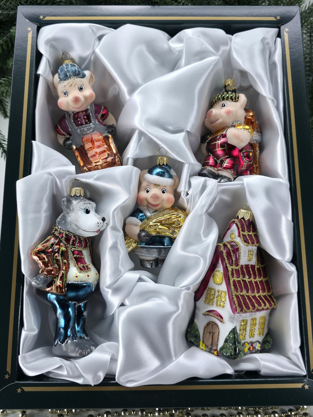 фото Набор ёлочных игрушек Три поросёнка