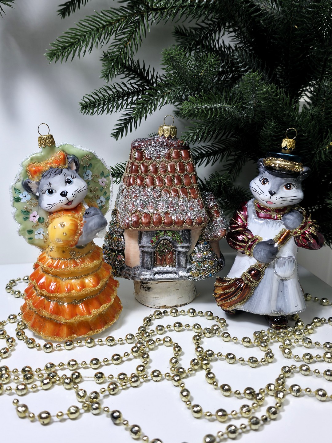 фото Набор ёлочных игрушек Кошкин дом