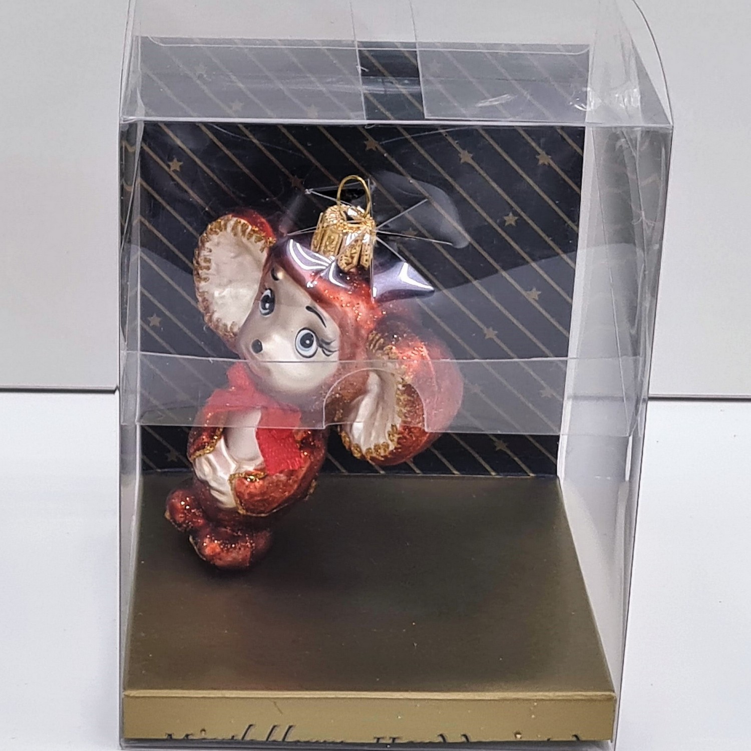 фото Стеклянная елочная игрушка Чебурашка