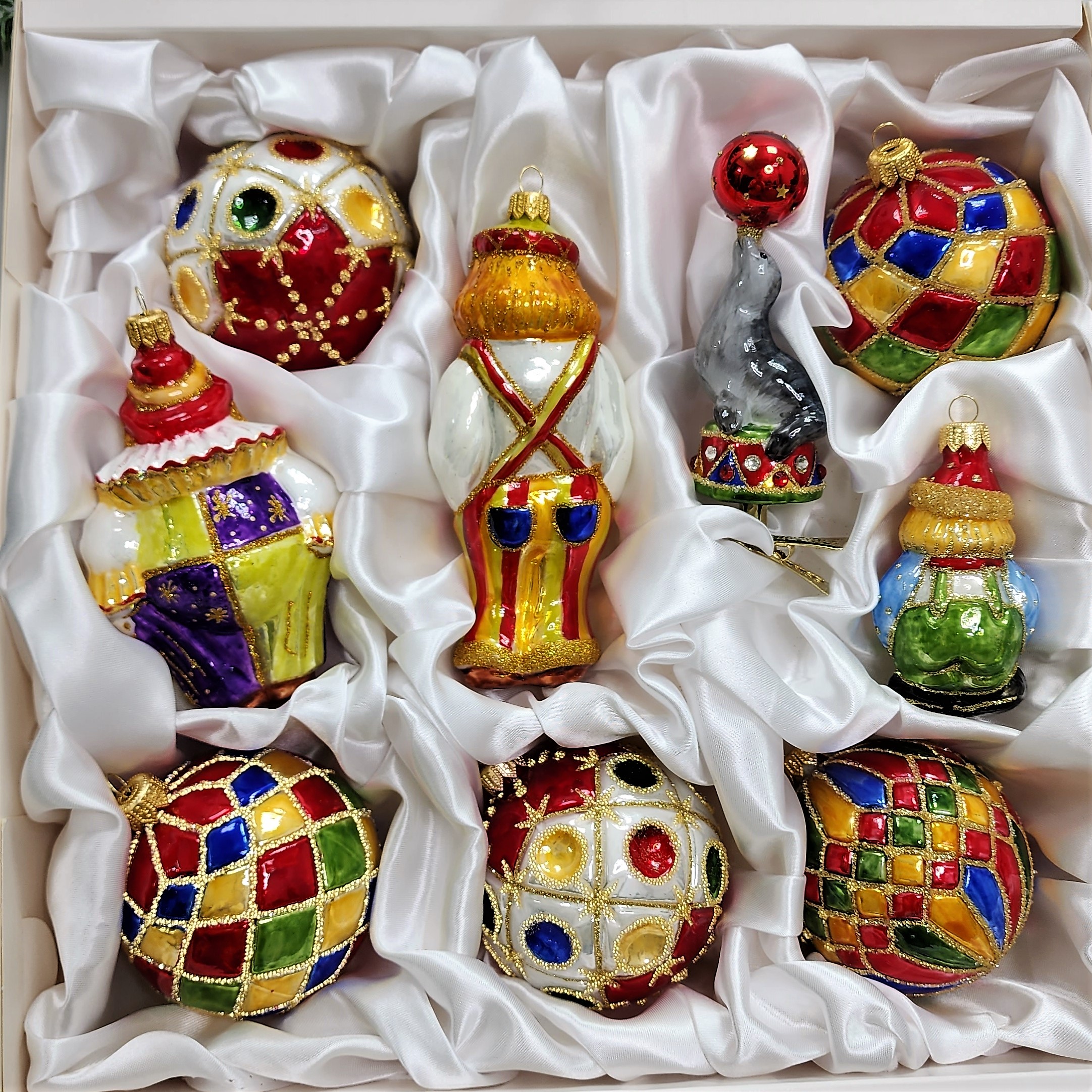 фото Набор ёлочных игрушек Бронза Клоуны с шарами