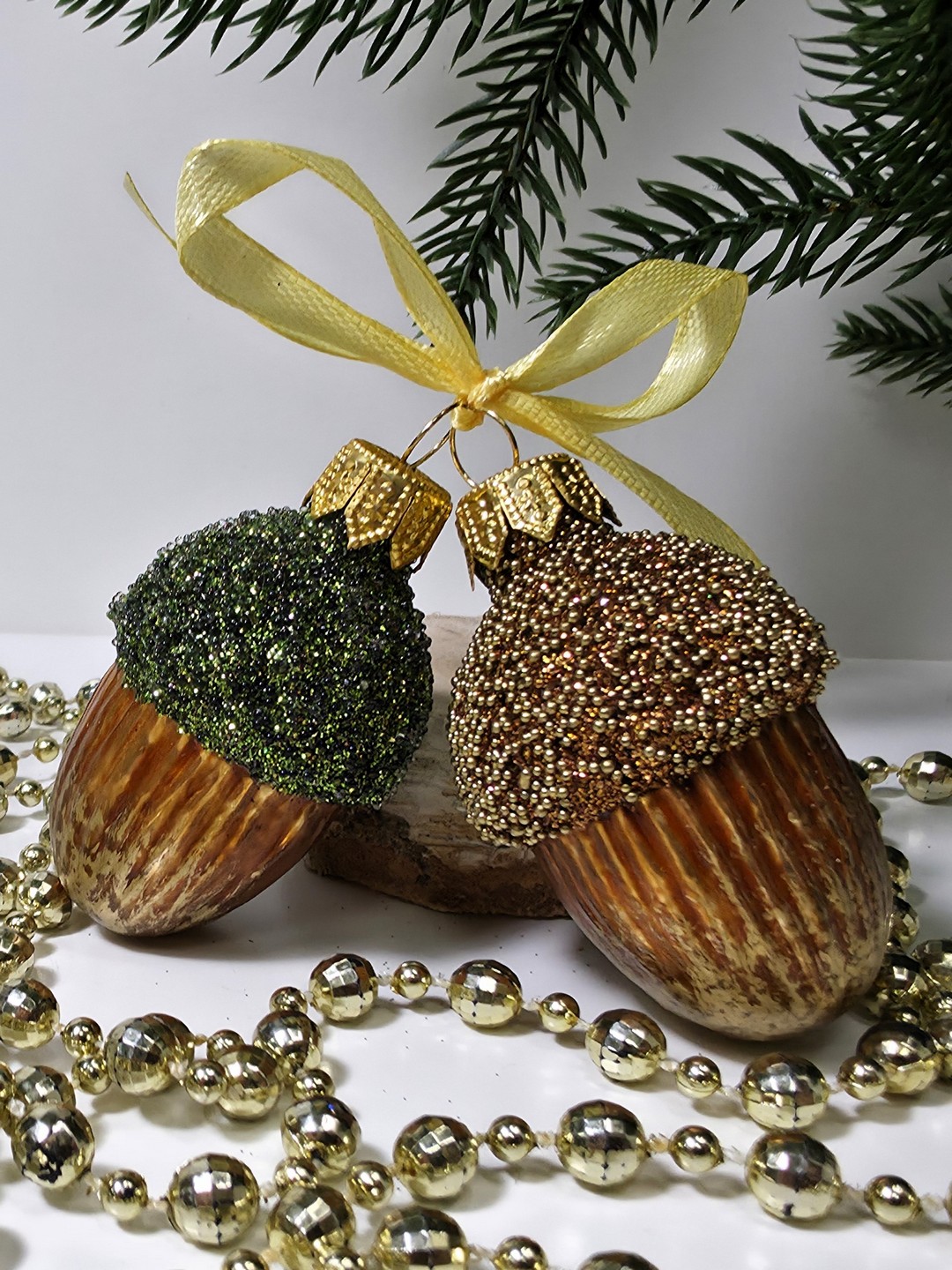 фото Набор ёлочных игрушек Два желудя