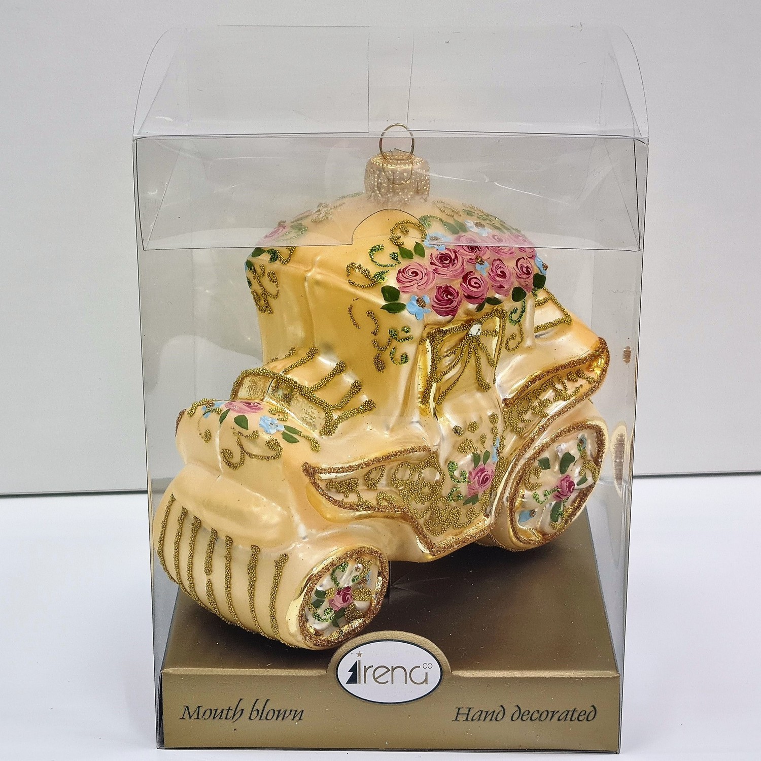 фото Стеклянная елочная игрушка Карета Версаль