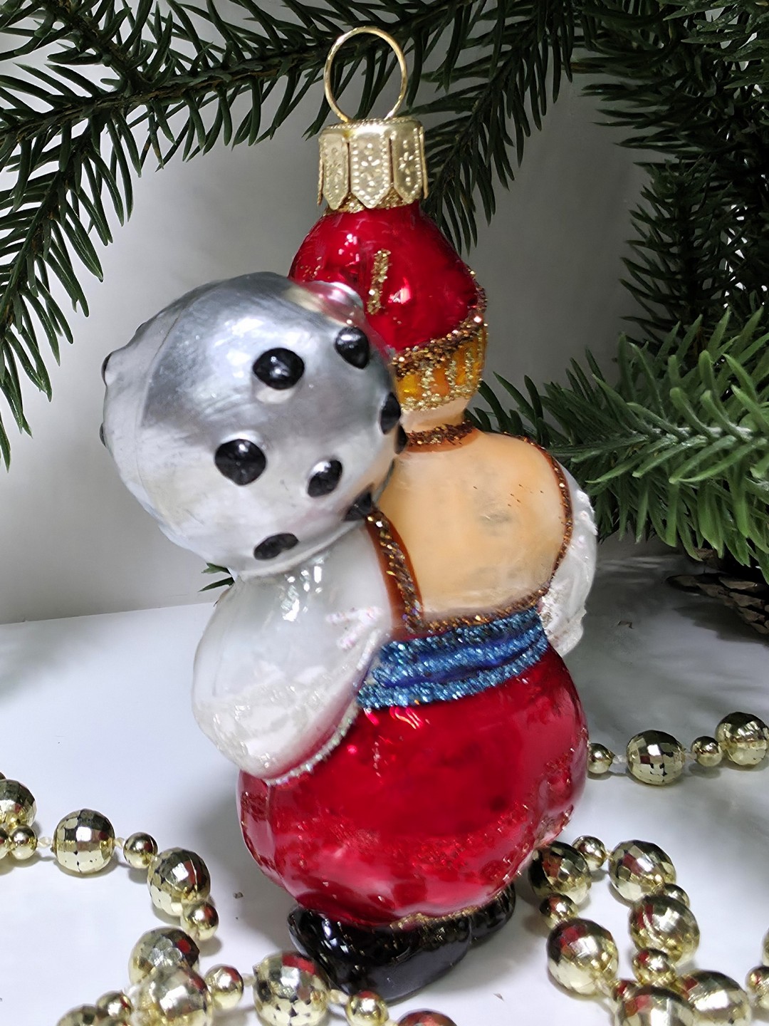 фото Стеклянная елочная игрушка Богатырь