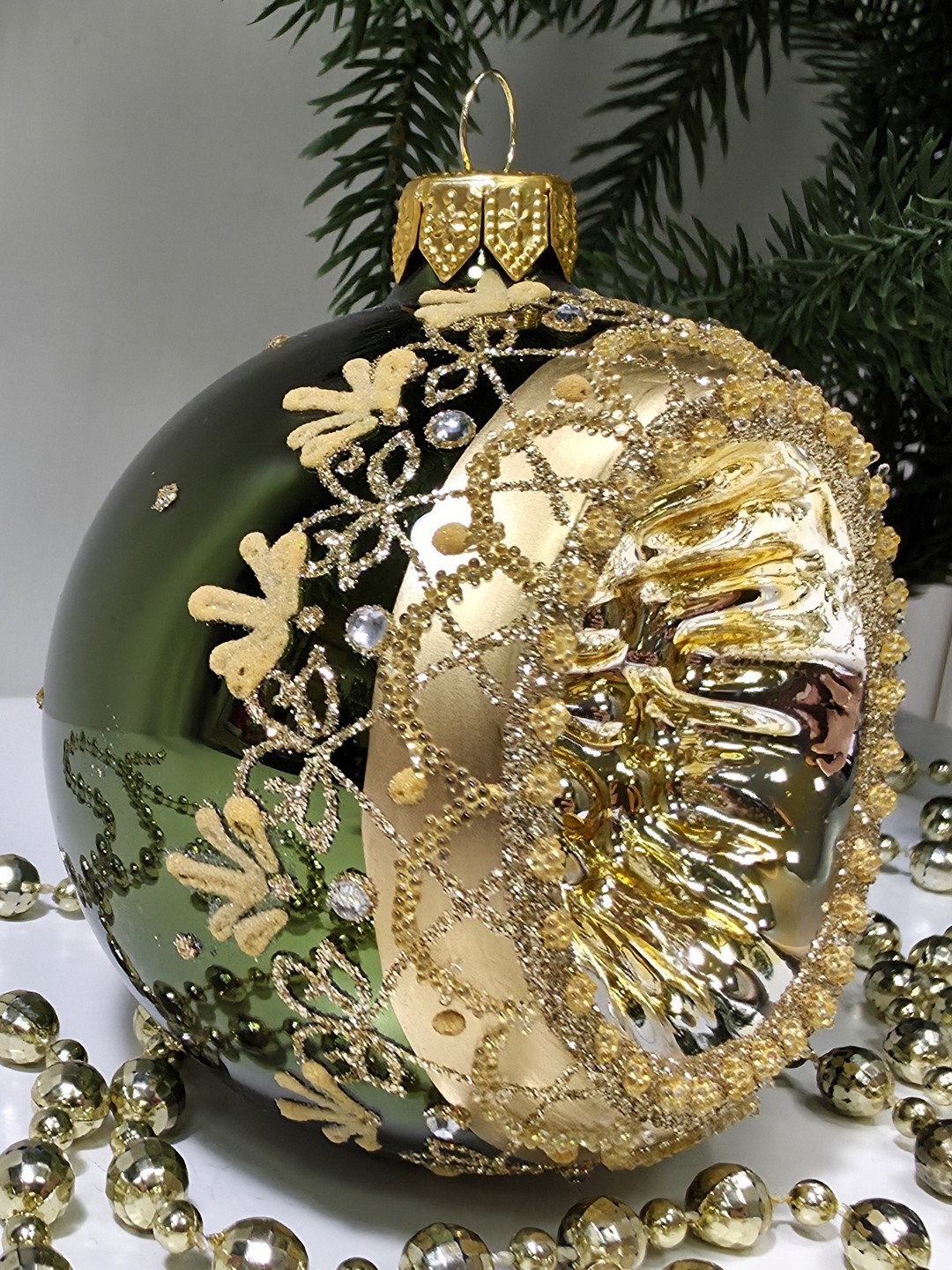 фото Стеклянный шар 80 мм №6