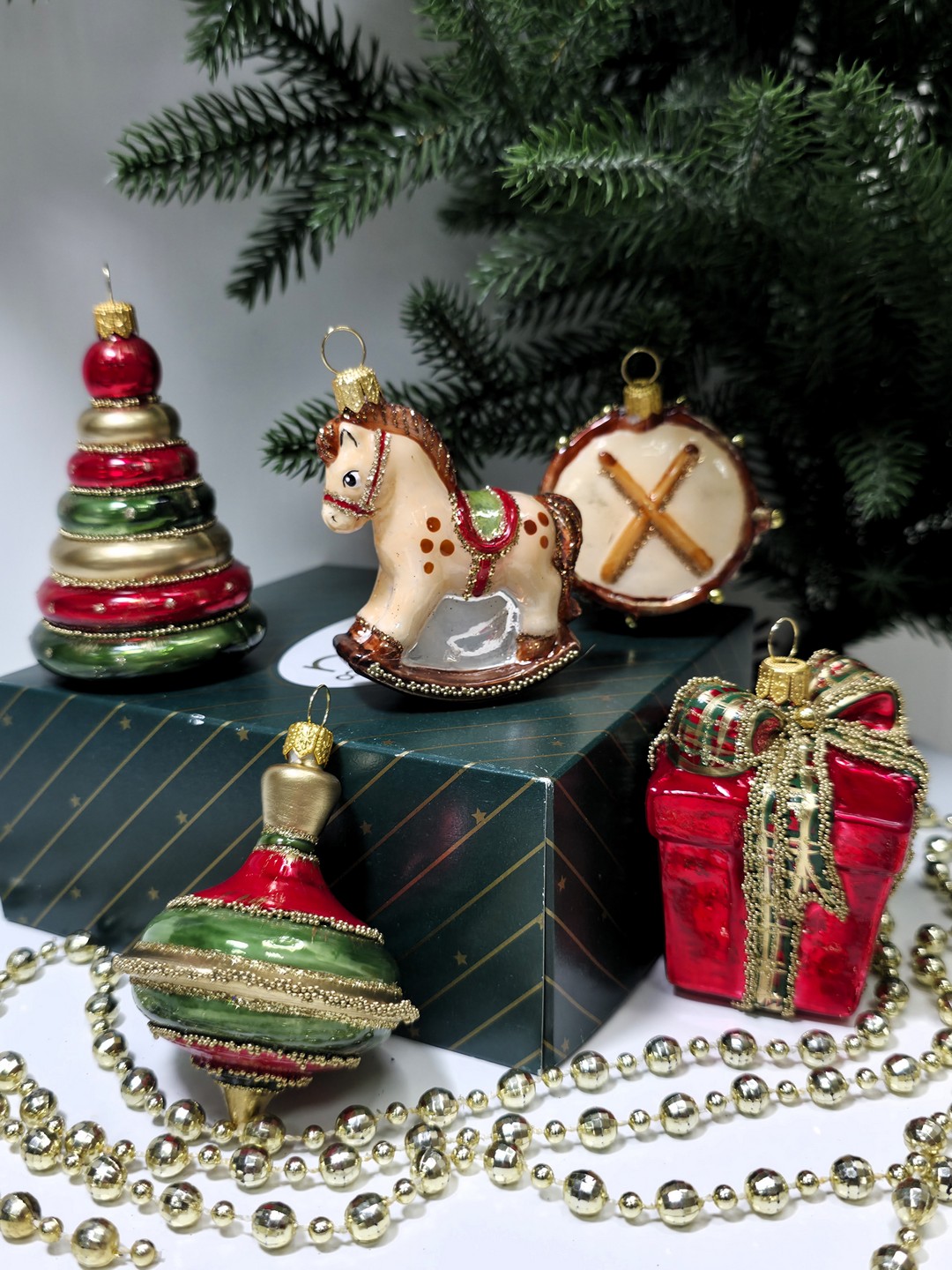 фото Набор елочных игрушек Детский с лошадкой