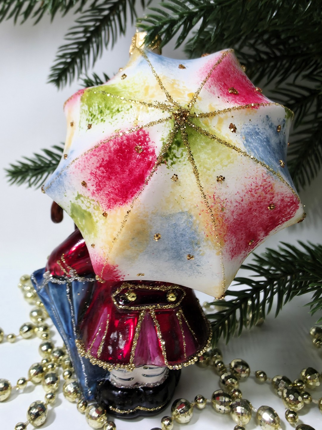 фото Стеклянная елочная игрушка Оле-Лукойе