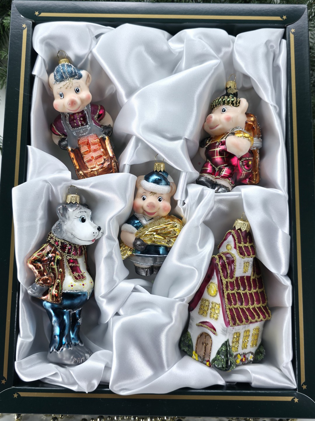 фото Набор ёлочных игрушек Три поросёнка