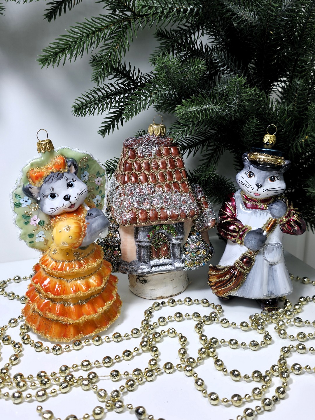 фото Набор ёлочных игрушек Кошкин дом