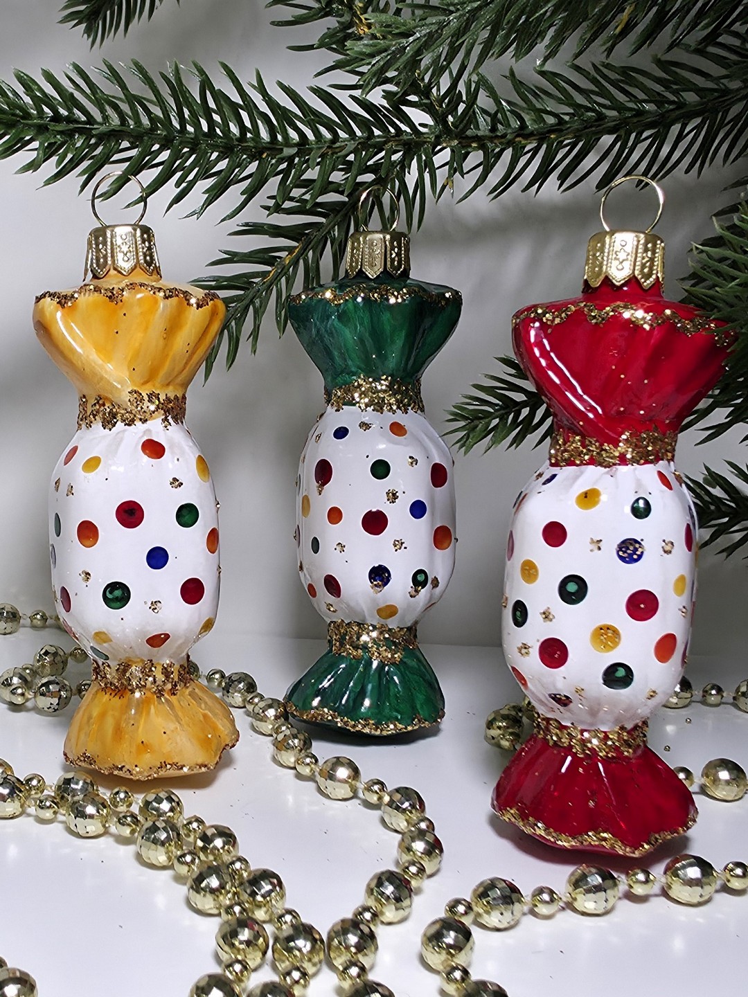 фото Набор ёлочных игрушек Три конфеты