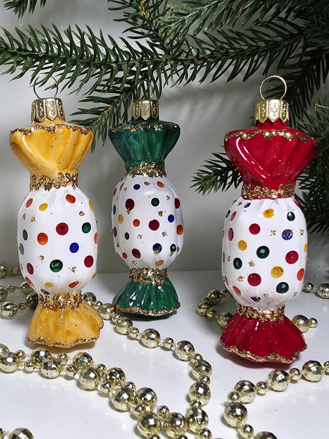 фото Набор ёлочных игрушек Три конфеты