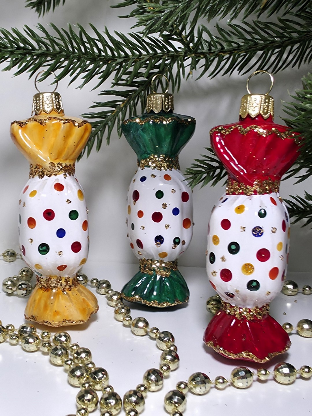 фото Набор ёлочных игрушек Три конфеты