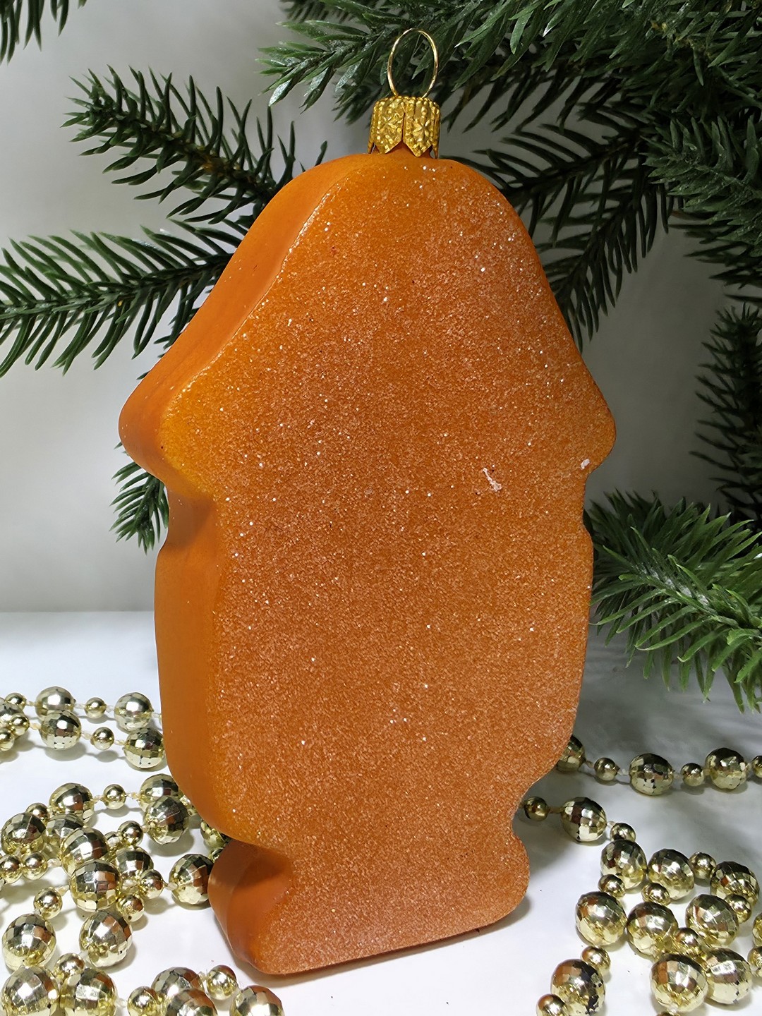 фото Стеклянная елочная игрушка Пряник