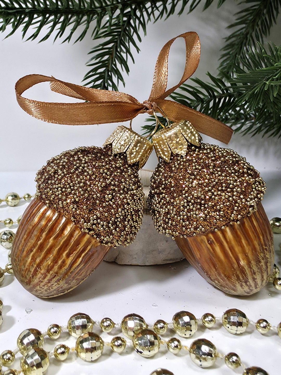 фото Набор ёлочных игрушек Два желудя