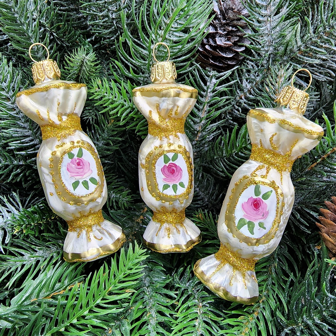 фото Набор ёлочных игрушек Три конфеты версаль