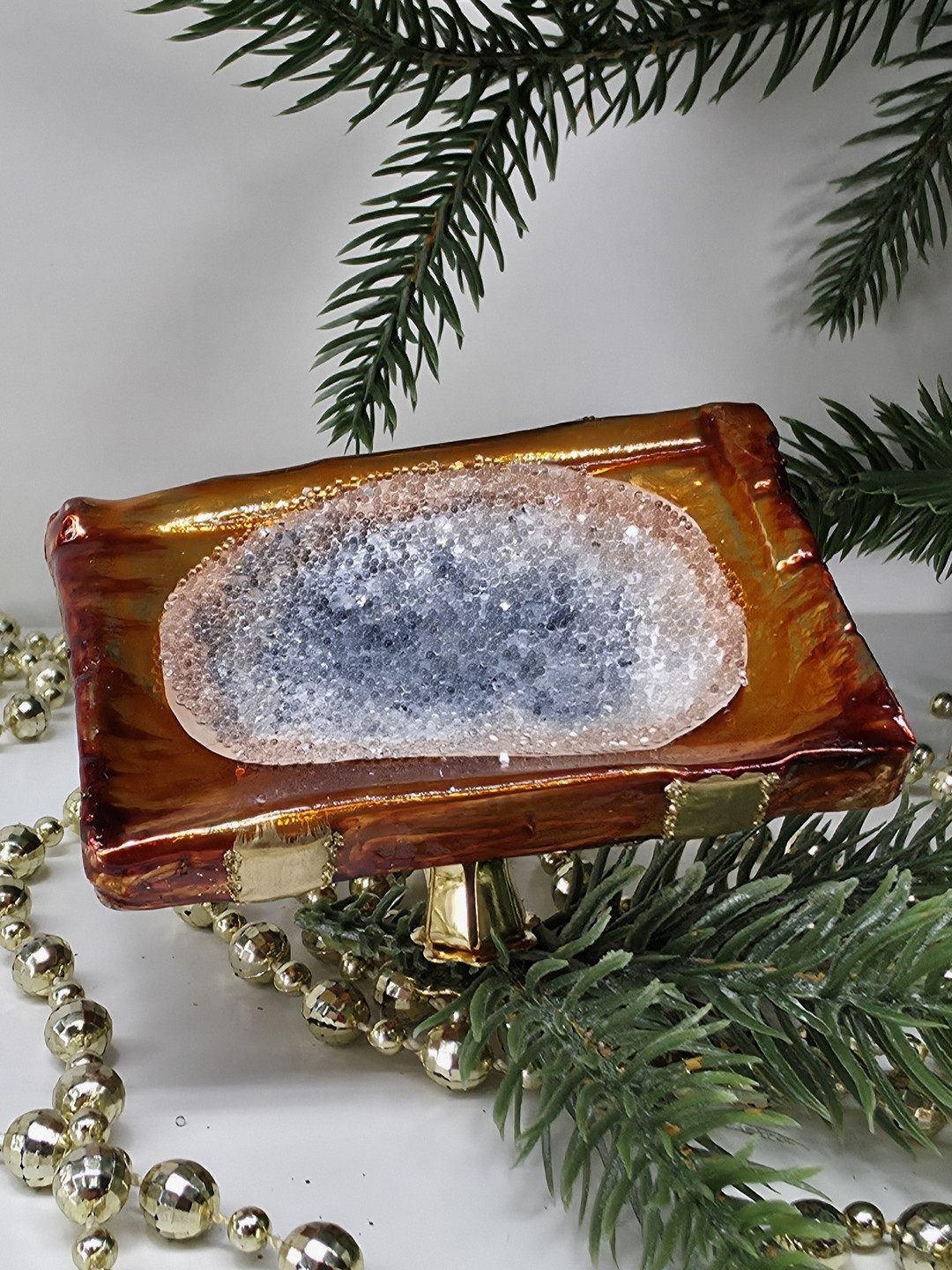 фото Стеклянная елочная игрушка Корыто