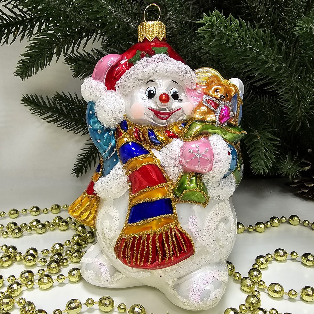 Электромех. игрушка Дед Мороз, Снеговик с сюрпризом HM-008B [F-0049350]