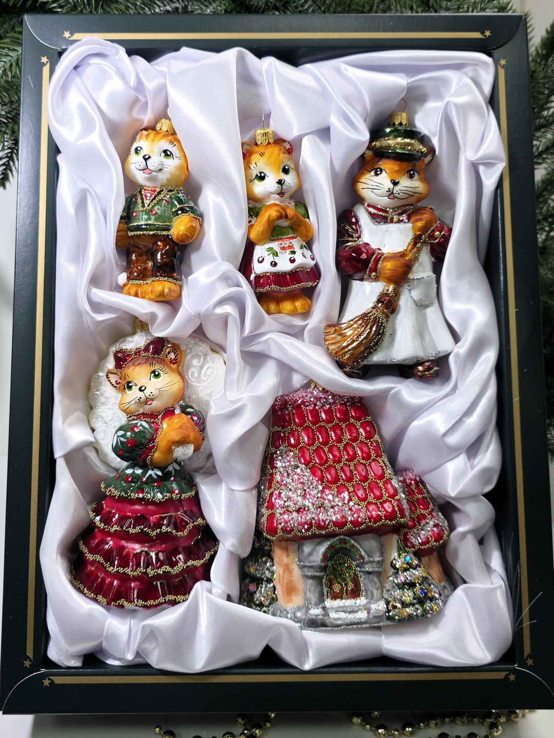 фото Набор ёлочных игрушек Кошкин дом